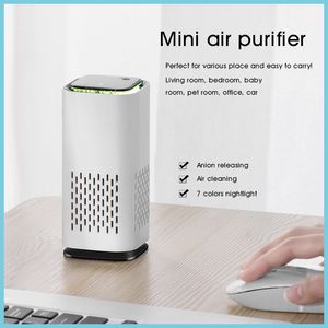 Portable Car Air Purifier with Activated Carbon Filter for Odor Removal