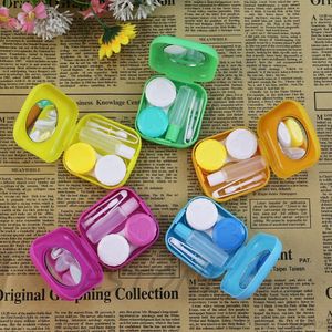 Easy Carry 1PC Travel Glasses Contact Lenses Box Contact lens Case for Eyes Care Kit Holder Container Gift Fashoin NEW