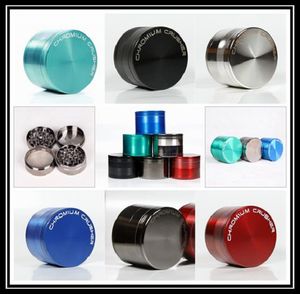 Metal Çinko Bitkisel Öğütücü Çok Renkli Öğütücüler 40mm 50mm 55mm 63mm 75mm 4 Parça Bitki Tütün Öğütücü 5915C/S-5918C/S