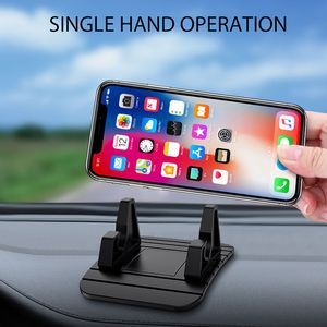 Силиконовый автомобиль Держатель телефона Dashboard Pad Desktop A против скольжения MAT GPS Устройства мобильного телефона Подставка для мобильного телефона Автомобильное крепление для iPhone 11 6 7 8