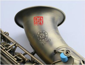 Япония KUNO KTS-901VL тенор античная медь B плоский Sax Профессиональный музыкальный инструмент Case мундштуком