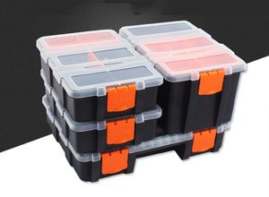 4PC/set Tool Case Components Box Plastic Parts Combined Transparent Screw Containers Storage Case Hardware Accessories Tool Box