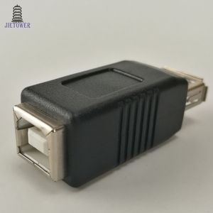 100 adet / grup Sıcak Satış Taşınabilir USB 2.0 Tipi Bir Erkek USB Tipi B Kadın Fiş Genişletmek Yazıcı Adaptörü Dönüştürücü