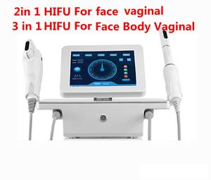 3 in 1 Yüksek Yoğunluklu Odaklı Ultrason HIFU Makinesi Kırışıklık Kaldırma Yüz Germe Vücut Zayıflama Vajinal Sıkma