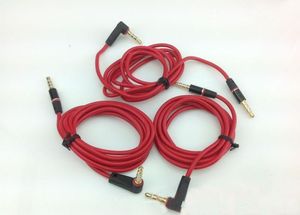 AUX Kabloları 3.5mm Erkek Erkek Stereo Ses Uzatma Kablosu Kulaklık için Yeni Kırmızı Arabirim Tablet Akıllı Telefon