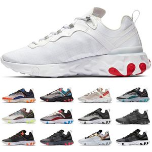 Air epic React Element 2020 Posto Yellow reagir elemento 87 55 homens mulheres tênis Orange Peel vela sneakers triplos pretos brancos emendas gravadas treinadores desportivos