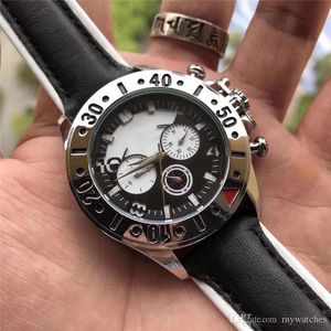 Top Car Мужские часы спортивные наручные часы кожаный ремешок механические часы моды автоматический 43мм набора для подарка людей Montre люксусный