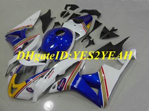 Honda CBR600RR için hi-dereceli Motosiklet Fairing kiti 07 08 CBR 600RR F5 2007 2008 CBR600 ABS Mavi beyaz Marangozluk seti + Hediyeler HX44