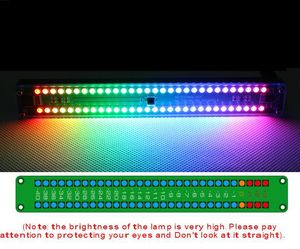 Бесплатная доставка двойной 30 красочные цвета светодиодный аудио индикатор уровня панель vu метр музыкальный Вт / пульт дистанционного управления для автомобиля усилитель