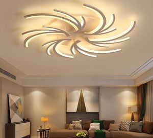 Modern Minimalist LED Ceiling Light for Living Room Bedroom - White Acrylic Lamp, Dimmable, 110V/220V Compatible