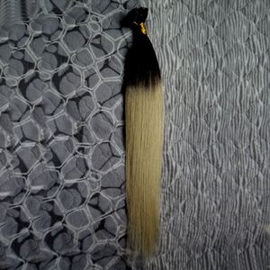 Bakire Ombre Hint Düz Remy Saç Uzantıları Ön Gümrüklü Tırnak U İPUCU Saç Uzantıları Keratin füzyon Tırnak Ucu İnsan Saç Uzantıları 24 