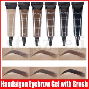 HANDAIYAN Eyebrow Cream Gel Professional Makeup Eyebrow Pen Long Lasting Waterproof eyebrow with Brush 6 Colors
