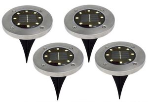New Solar Powered Ground Light 8 LED Landscape Lawn Lamp Home Garden Outdoor Road Stairs Sensor Ground Floor Light