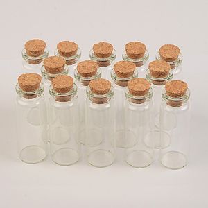 22x60x12.5 мм 14 мл Деркотивные стеклянные флаконы стеклянные бутылки с пробковыми парфюмериями, желающими бутылки подвески 100 шт.