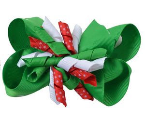 Girl Korker Hair Bows Clips Boutique Слоистые Курлиные ленты Коркера Крепки M2MG Принцесса Аксессуары Головные уборы Фото Опора 50 шт. PD016