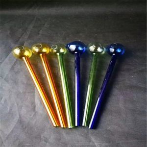 Narguilé de vidro colorido, pote reto de vidro colorido, acessórios para tubos de água de vidro, frete grátis