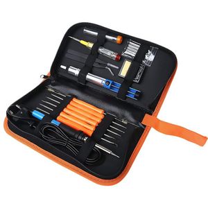 19PCS Inlife 60W 110V 220V Soldering Iron Kit with Temperature Control Electric Solder Irons Welding Repair Tool Long Life Welding Tools Kits