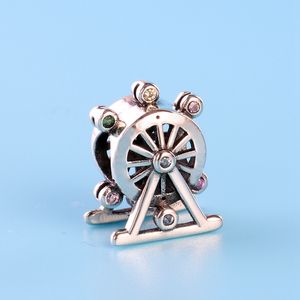 Оптово Ветряная Charm Beads для Пандора 925 стерлингового серебра CZ Алмазный DIY бисера браслет с оригинальной коробке Праздничные подарки