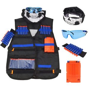 Doldurma Dartları Nerf Elite Serisi Patlayıcılar için Doldurma Mermileri Çocuk Oyuncak Taban Mavi Yumuşak Kuru Köpük Tabancalar Aksesuarlar Maske Goggles