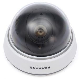 Yanıp sönen kırmızı LED Işık w 1500B Kukla Simülasyon Dome Kamera Gözetleme CCTV Güvenlik