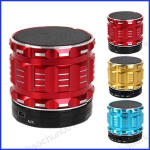 100x Yeni Metal Kablosuz Mini Bluetooth Hoparlör Cep Telefonları Tabletleri Tabletleri Eklentisi MP3 U Disk Eller Serbest Hoparlör Hızlı Nakliye