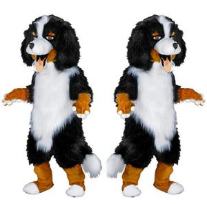 Yeni Meslek Koyun Köpek Maskot Kostümleri Cadılar Bayramı Karikatür Yetişkin Boyutu Siyah ve Beyaz Peluş tazı Köpekler Fantezi Parti Elbise ücretsiz kargo