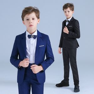 Yeni Erkekler Düğünler İçin Smokin Uyumlu Boy'un Resmi Durumu Küçük Erkekler Çocuklara Takımlar Çocuklar Düğün Partisi Boy's Resmi Giyim (Ceket+Pantolon+Yelek)