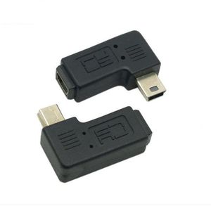 Mikro Adaptörler USB 90 Derece Kadın Erkek Adaptörü Bağlayıcı Sol + Dik Açı Adaptörü