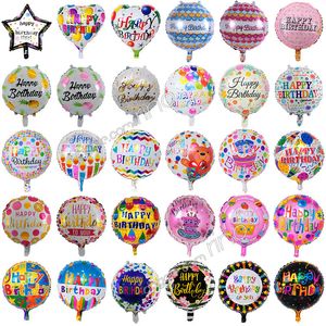 18 inç şişme doğum günü partisi balonlar süslemeleri çocuklar kabarcık helyum folyo balon oyuncak malzemeleri