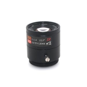 Оптом объектив CCTV 8 мм 40 градусов 1 / 2,5 дюйма 3MP F1.4 фиксированные CS Meet Mega Lens 1080P HD объектив CCTV для камеры видеонаблюдения