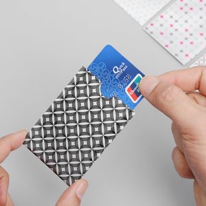100 PCS / Pack Anti-Theft RFID Bolsas Bloqueando Carteiro Carte RFID Card Protection Case Case Metal Covers para Cartões de Crédito