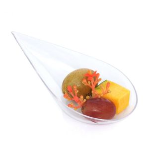 Descartável colher de sobremesa Mini bolo Spoons partido plástico rígido para decoração de casamento Festival