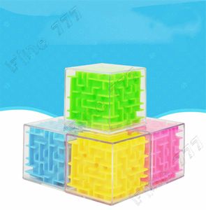 5,5 см 3D Cube Puzzle Maze Toy Game Box Box Fun Brain Game Challenge Fidget Toys Balance Образовательные игрушки для детей