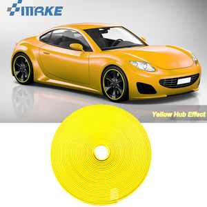 8M Car Wheel Hub Rim Edge Protector Ring Tire Strip Guard Rubber Stickers On Cars Yellow Car Styling