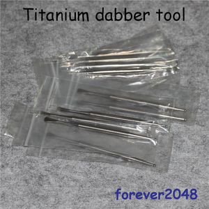 Новый курение GR2 Titanium Dabber Tool с мячом и совок нефтяной воск Wax Titanium DABLE L 110 мм для силиконовой водой трубы Bong Dab Beign NC