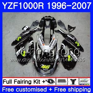 Karosserie für Yamaha Thunderace YZF1000R 96 97 98 99 00 01 Movistar schwarz 238HM.15 YZF-1000R YZF 1000R 1996 1997 1998 1999 2000 2001 Verkleidungsset