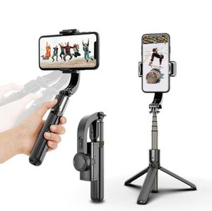 L08 Handheld Grip Stabilizer Tripod 3 in 1 Selfie Stick Handle Remote Holder Selfie Stand for iphone Android Huawei Mini Tripods