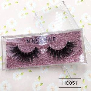 Venda Hot 3D Mink cílios comprimento regular de vista natural com gratuito Plastic Lashes Box Eye Lash FDshine