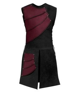 Cosplay Mens Costume Yetişkin Erkekler Ortaçağ Archer Larp Kahraman Kostüm Savaşçı Siyah Zırh Kıyafet Roman Solider Dişli Giyim Performans Kostüm M-3XL 5038