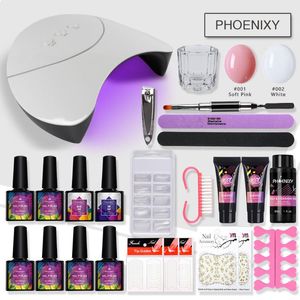 Nail Set 36W UV LED лампы для 8ml ногтей Гель польский Комплект инструментов для маникюра Все для маникюра Extension Kit