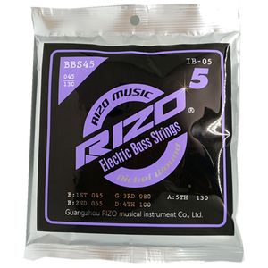 RIZO IB 045-100 Nickel umsponnen 5 E-Bass-Gitarrensaiten Musikinstrumente Zubehör Gitarrenteile