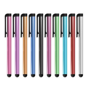 Caneta de stylus de tela capacitiva universal para telefone celular tocar caneta para celular para tablet cores diferentes