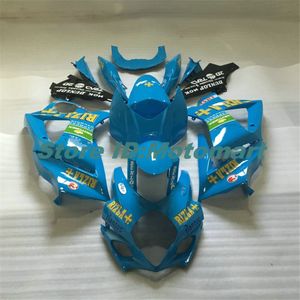 set SUZUKI GSXR1000 K7 07 08 GSXR 1000 2007 2008 ABS siyah mavi grenaj için Motosiklet Fairing kiti + hediyeler SBC49