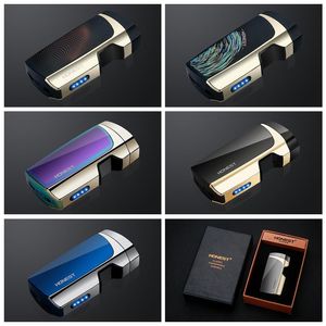 Boru Aracı Sigara çakmak Taşınabilir Yenilikçi Tasarım Ateşleme Cihazı Şarj Huashengkj Güzel Çift ARC Windproof USB Döngüsel