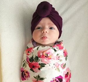 Yeni bebek şapkalar Knot Dekorlu Çocuklar Kızlar Saç Aksesuarları Türban Knot Head Sargılar Çocuklar Kış Bahar Çok Modin Beanie