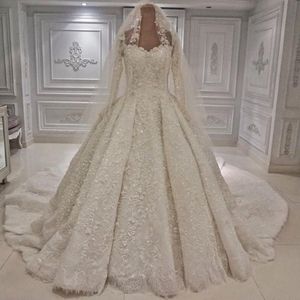 Винтажное свадебное платье с длинным рукавом роскошные бальные платья для свадебных платье