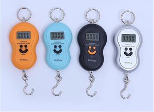 Portable Hanging 50Kg  10g LCD Digital Blue Backlight Fishing Pocket Scales Luggage Hook Scale