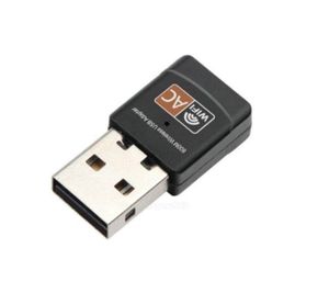 USB Adaptörü WIFI 600 MB / S Kablosuz Internet Erişimi Anahtar PC Ağ Kartı Çift Bant 5 GHz LAN USB Dongle Ethernet Alıcı AC Internet Erişimi