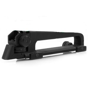 Carry Handle and rear sight W  See through Picatinny Rail Mount Combo M4 M16 AR15