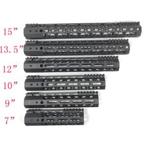 7,9,10,12,13.5,15" Edge CNC Chamfering M-lok Handguard Rail Picatinny Mount System Fits .223/5.56 Black Color